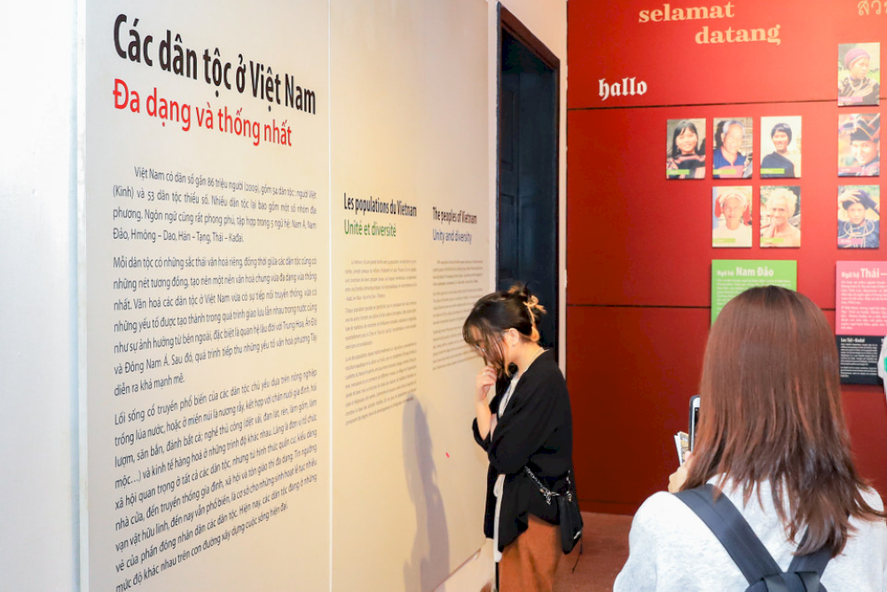 The first floor of the Bronze Drum Building showcases the cultural identity of Vietnam’s 54 ethnic groups